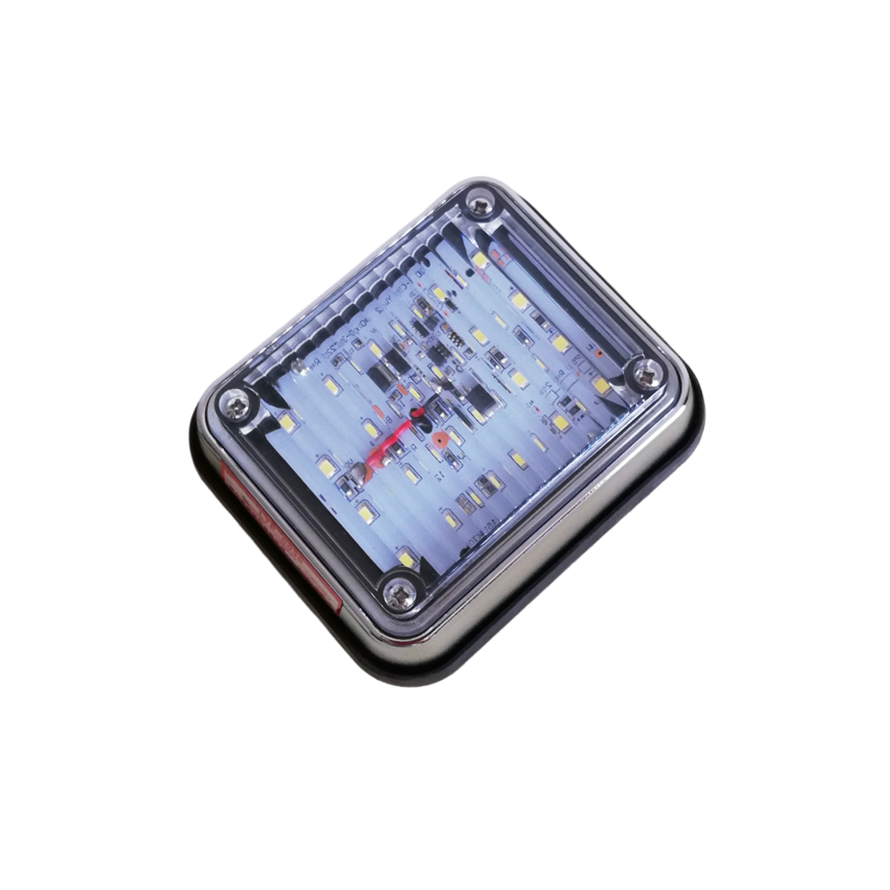 1Pc LED Stroboscope Police Warning Light 12V 24V Ambulance Strobe Lights Fire Truck Engineering Vehicle Flashing Light Red Blue 94d30