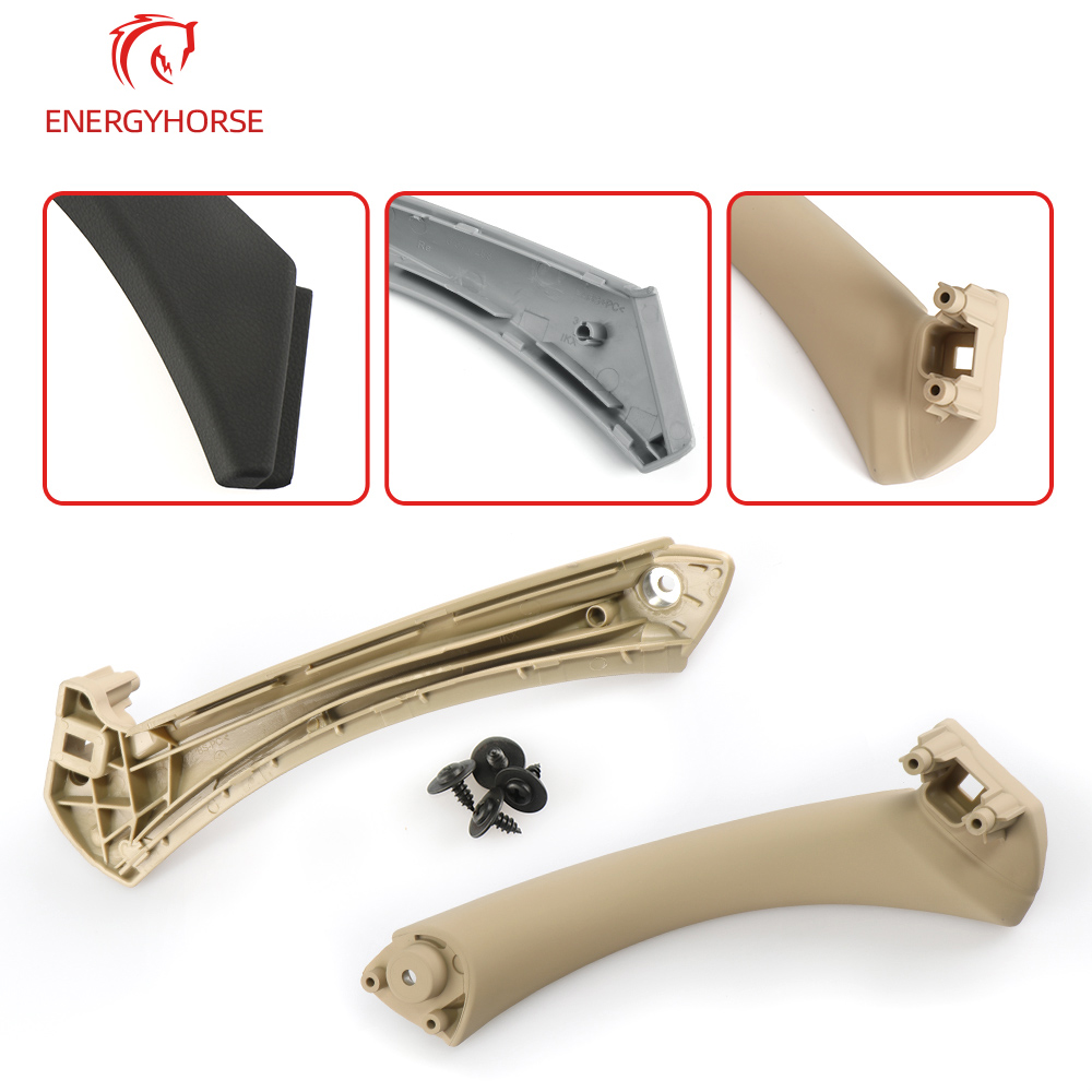 LHD RHD Beige Black Gray Interior Door Pull Handle Set Replacement For 3 Series E90 E91 E92 316 318 320 325 328i 2004-2012