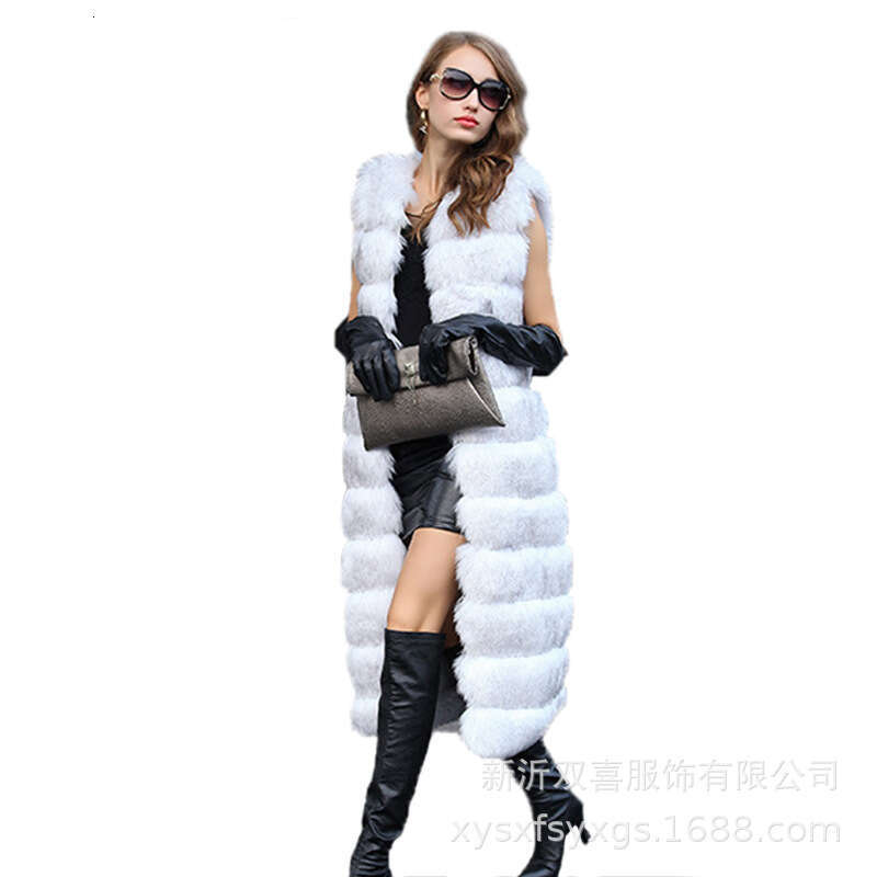 shanshi fur coat women Winter hot selling imitation fox fur grass women's new Korean version slim fit warm coat