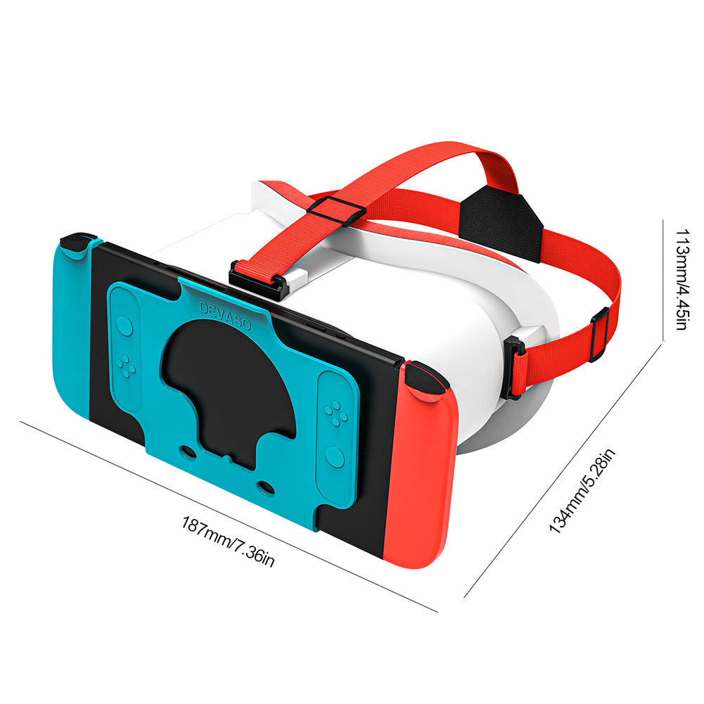 Suitable for 3D Glasses VR Myopia Up To 800 Degrees Secure Slot Design Precise Facial Contouring for Nintendo Switch OLED Model smile