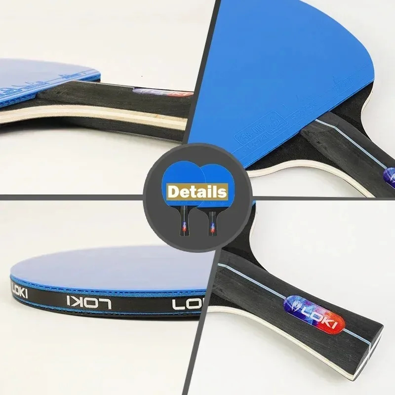 LOKI K5000 K3000 K1000 table tennis racket set 2pcs home entertainment table tennis racket blue rubber table tennis racket 241111
