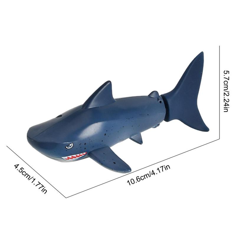 Electric Waterproof RC Shark Toy Mini Remote Control Shark Toys Swimming Pool Bathtub Fish Tank Toys For Kids Birthday Xmas Gift