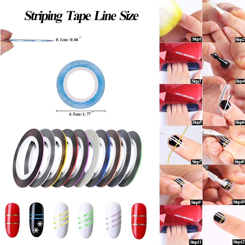HALAIMAN Complete Nail Art Set Cabin Uv Led Nail Gel Polish Drying Lamp Nail Drill Machine For Manicure Nail Parts Glitter Kits