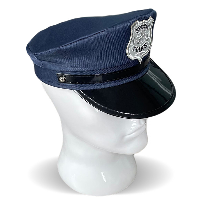 Children's Police Cap Flat Top children's Hat Toy Cos role-playing Children Play House Props Uniform Cap Free Shipping 7a889