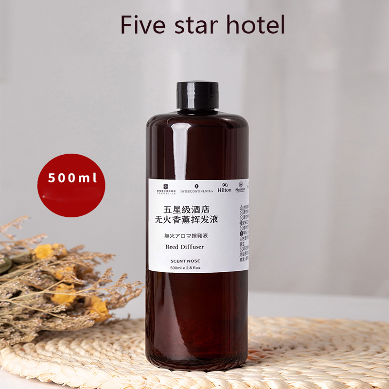 500ml Aromatic Essential Oil Fire-Free Aromatherapy Multi-Functional Liquid Five-Star Hotel Home Air Freshener Lavender Jasmine