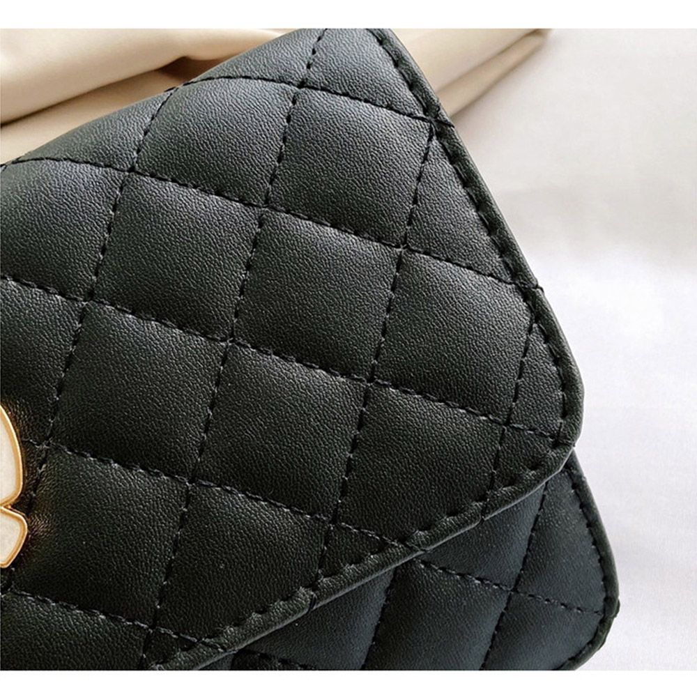 Classic Style Diamond Pattern Chain Bag PU Leather Shoulder Bag Women Trendy All-Match Crossbody Bag Mini Korean Style Small Bag