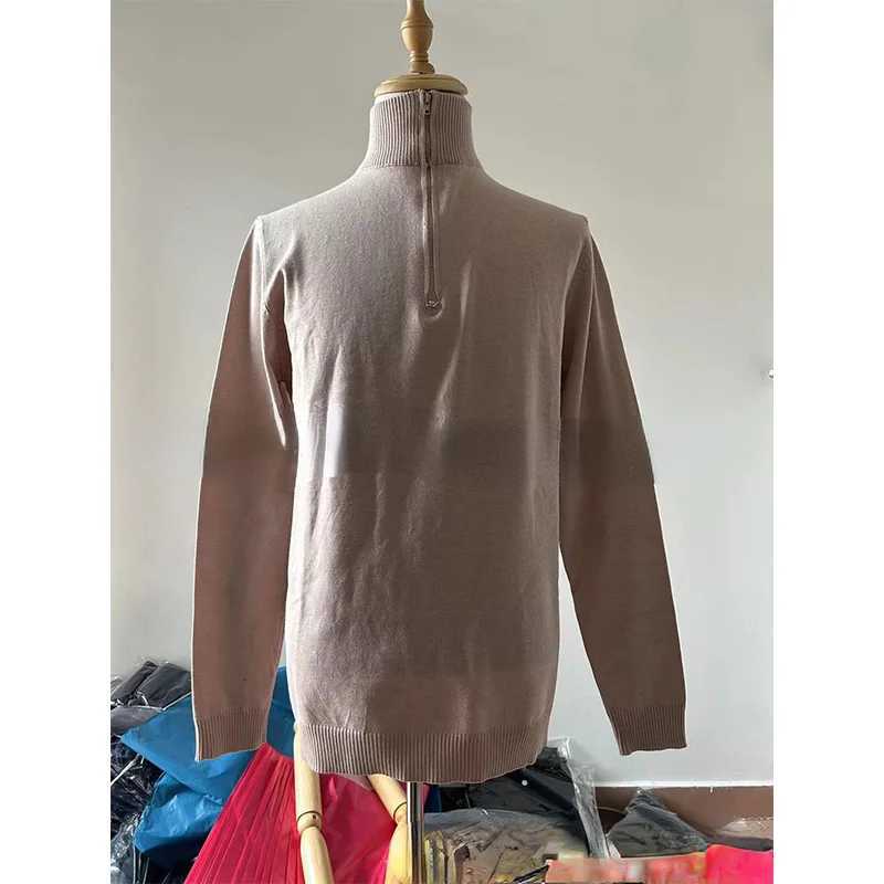 2022 Autumn Winter Mens Sweater Warm Turtle Neck Long Sleeve Knitted Pulled Solid Color Large Size Mens Top Ropa Hombre W2411111