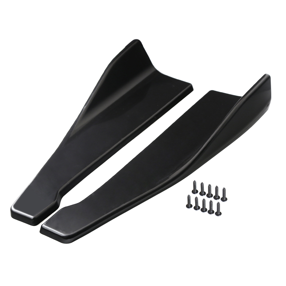 Universal Spoiler Car Rear Bumper Lip Angle Splitters Splitter Scratch Protector Winglets Side Skirt Extension