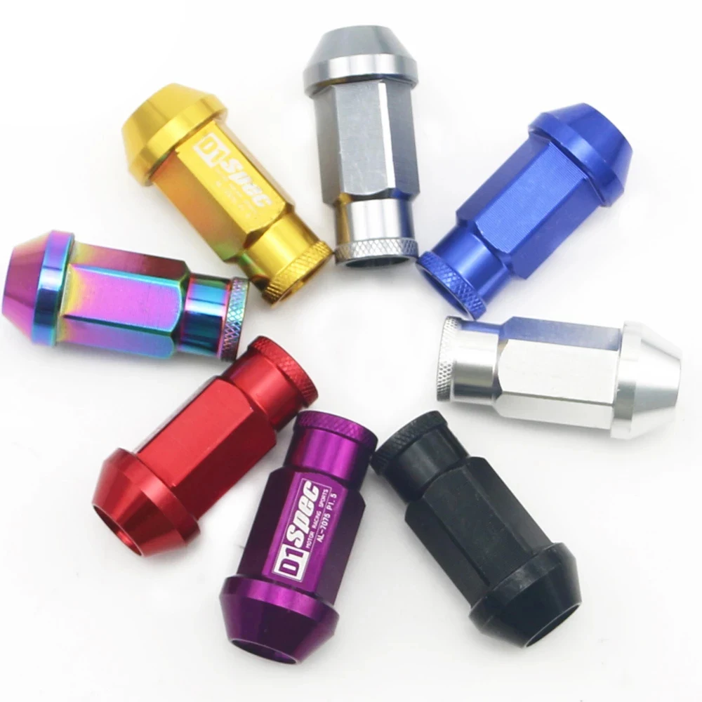 D1 Spec-20 PCS/set 52MM M12X1.5 D1-SPEC JDM WHEEL LUG NUT FOR HONDA ACURA CIVIC INTEGRA NEW