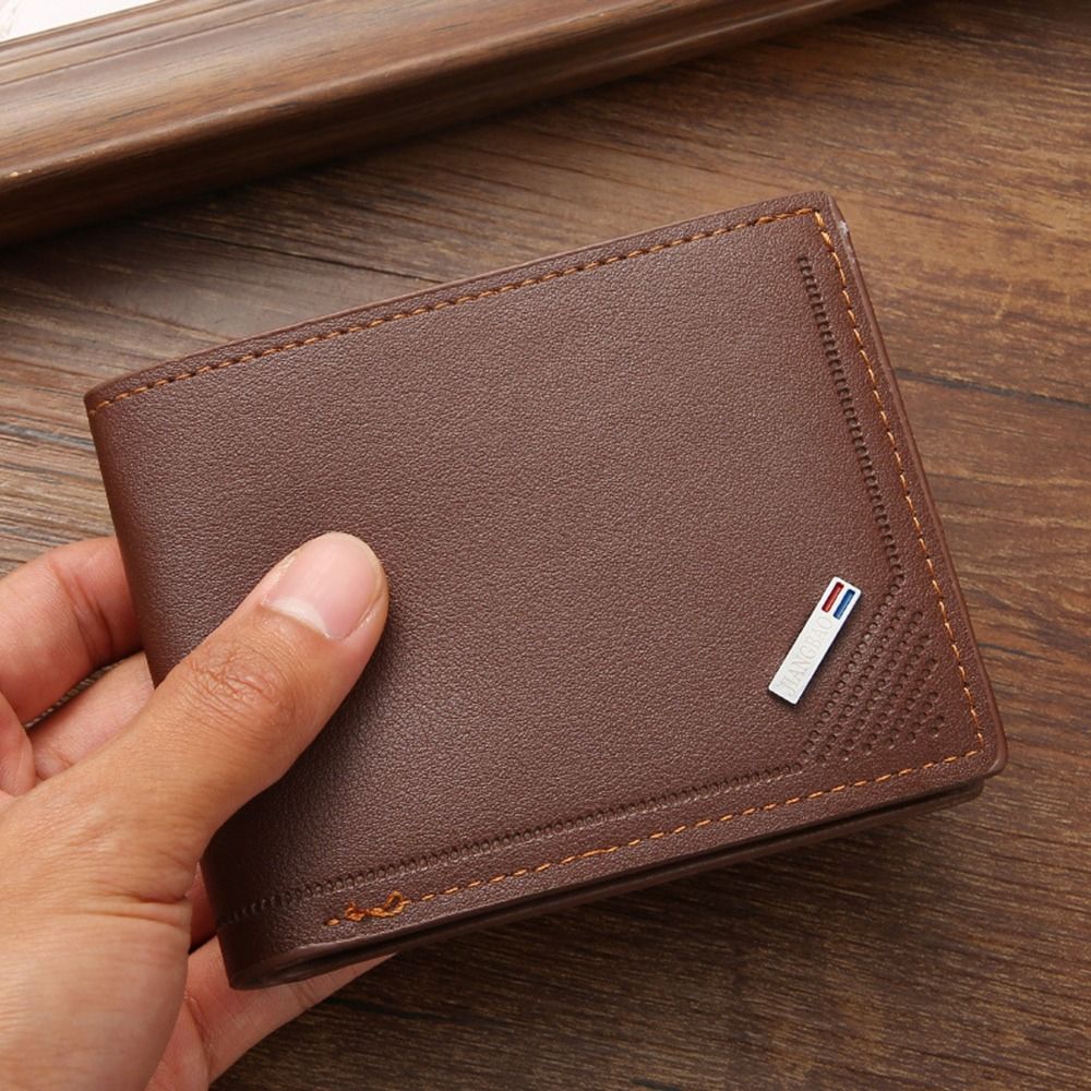 Men PU Leather Wallets Coin Card Holders High Quality Slim Money Bag Men's Short Causal Purses Folding Wallet