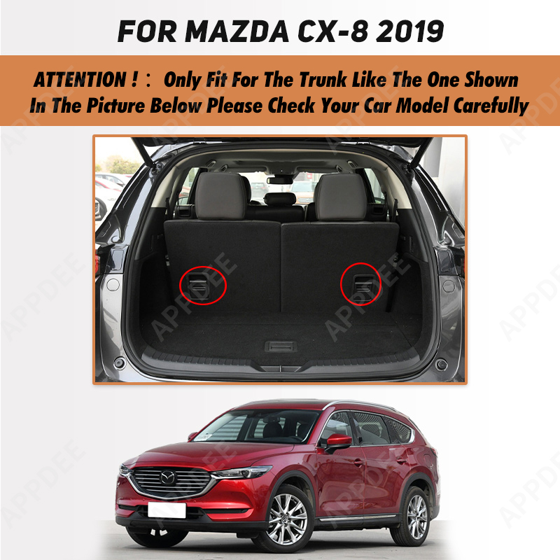 Auto Full Coverage Trunk Mat For Mazda CX-8 2019 7-Seat Anti-Dirty Car Boot Cover Pad Cargo Liner Interior Protector Accessories a5c02