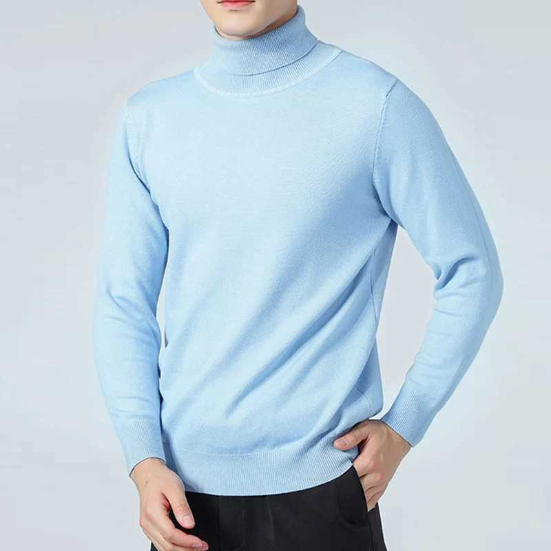 Hot selling mens sweater 6-color long sleeved turtle neck zipper soft and warm wool knitted jumper mens clothing W2411111
