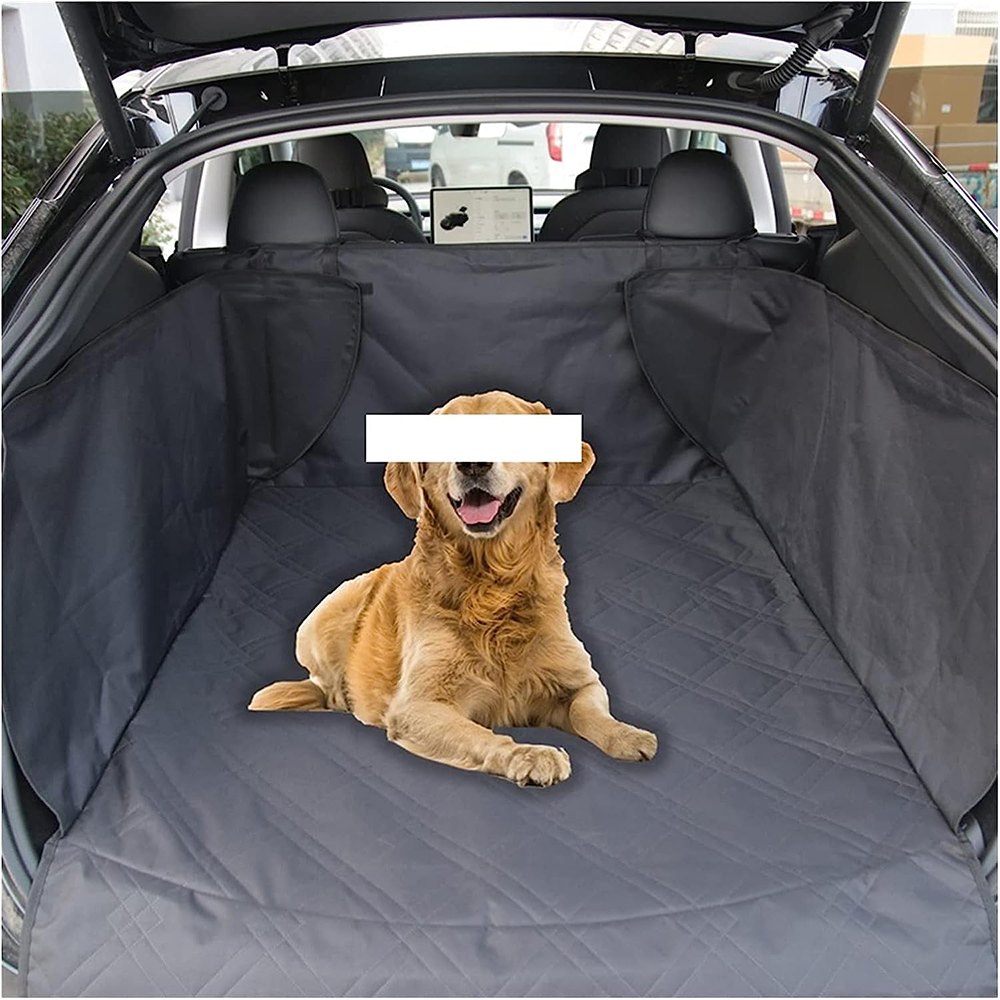 Car Pet Mat Compatible for Tesla Model Y Rear Trunk Dog Seat Cover Waterproof 600D Oxford Cloth Dirt Proof Pad Pet Bed Protector 9854e
