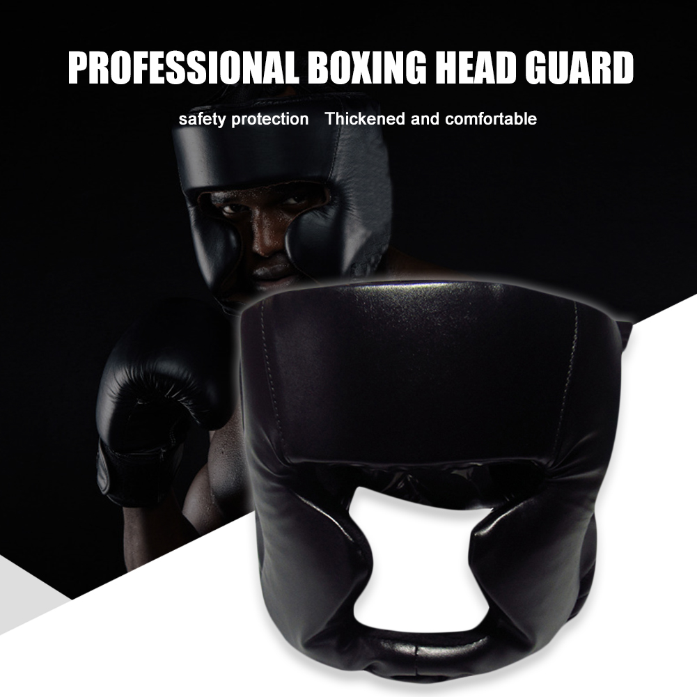 Kick Boxing Helmet for Men Women PU Sponge Karate Muay Thai Training Headgear