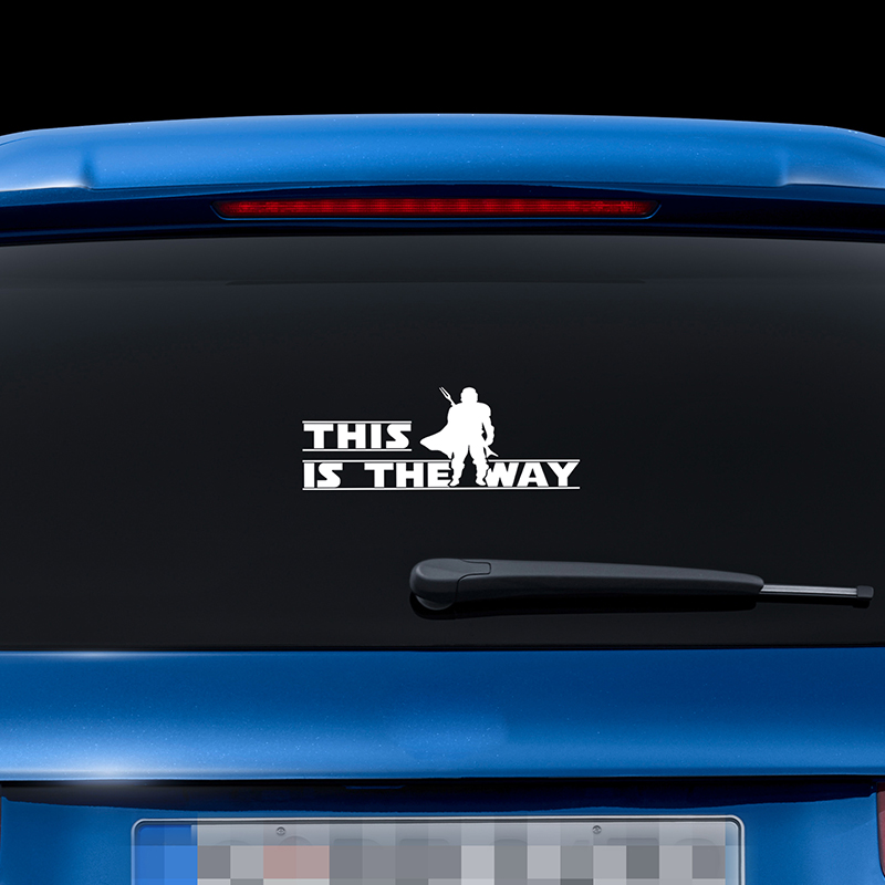 This is the way Stickers Vinyl Waterproof Rear Windshield Car Personality Auto Body Styling Decor Window Sticker