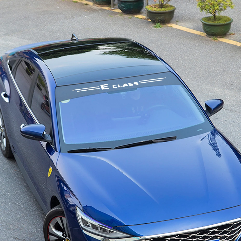 Car Front Rear Windshield Stickers For Mercedes Benz W204 W203 W124 SLK SLC S E CLS CLA C B A CLASS Auto Accessories
