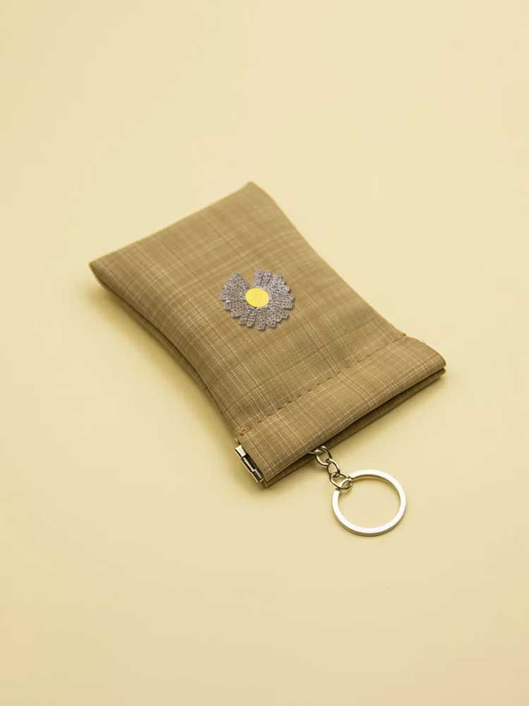 Key Wallets - PU Leather for Women Scratch-Resistant Decor Multilayered Realism with Pearls cf4bf