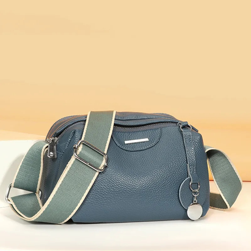 Fashion Crossbody Bags Womens Genuine Leather Bag Simple High Quality Tote Vintage Boston Handbag Female Shoulder 241111