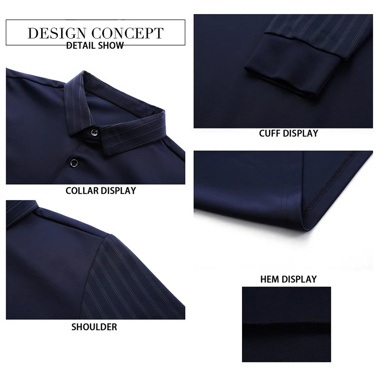 Brown Spring/Summer T-shirt Mens Collar Solid Color Long Sleeve Mens T-shirt Casual Ultra Thin Long Top 241112