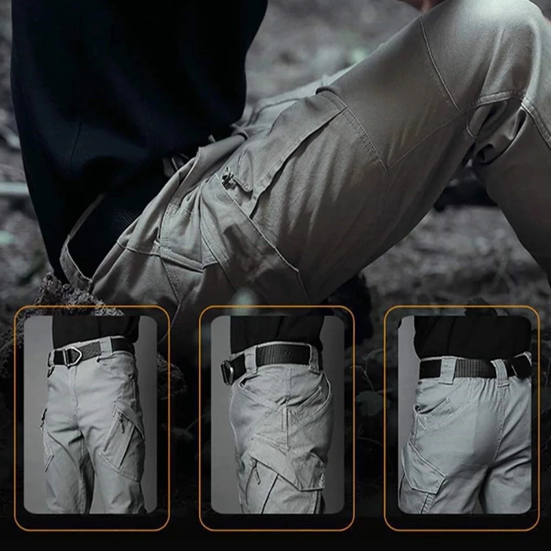 Tactical Pants Men Outdoor Work Wear Cargo Pant Waterproof Multipockets Ripstop SWAT Hiking Trousers Army Overalls 6XL 241112