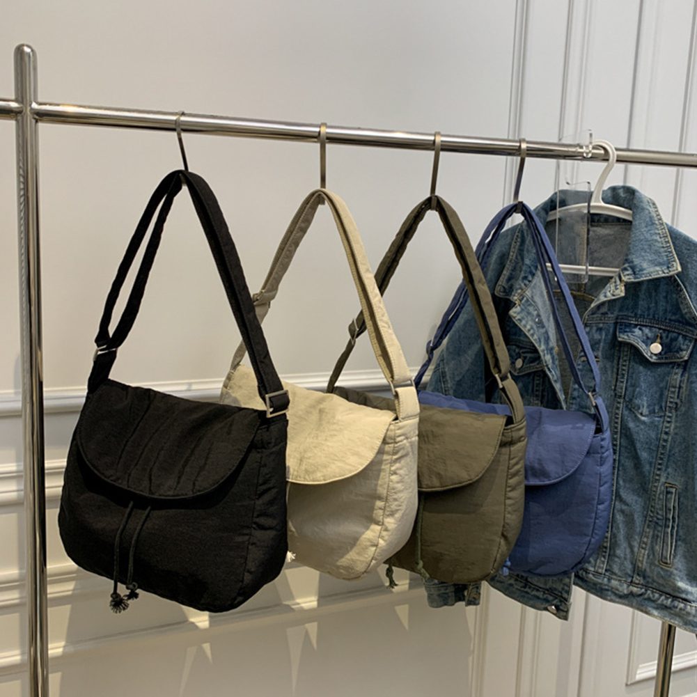 Vintage Women Canvas Messenger Bag Large Capacity Tote Bag Lightweight Women Shoulder Handbag New Trendy Student Bookbag
