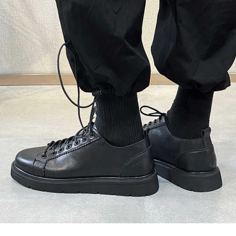 Men Dress Shoes Mens Shoes New Fashion Shoes Casual Shoes Leather Shoes Mens Korean Spring Martin Boots 241009