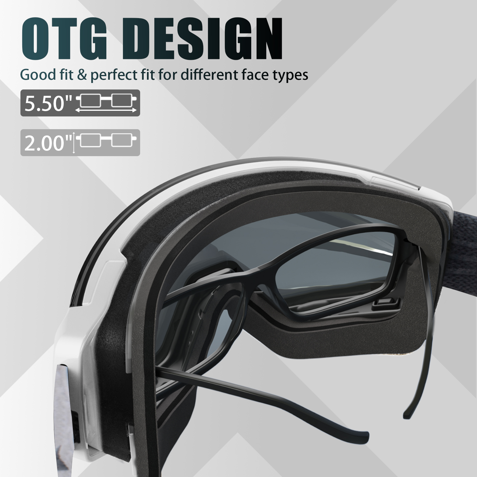 New Brand Professional Winter Ski Goggles Double Layers Lens Anti-fog UV400 Ski Glasses Skiing Snow Goggles Men Women M6