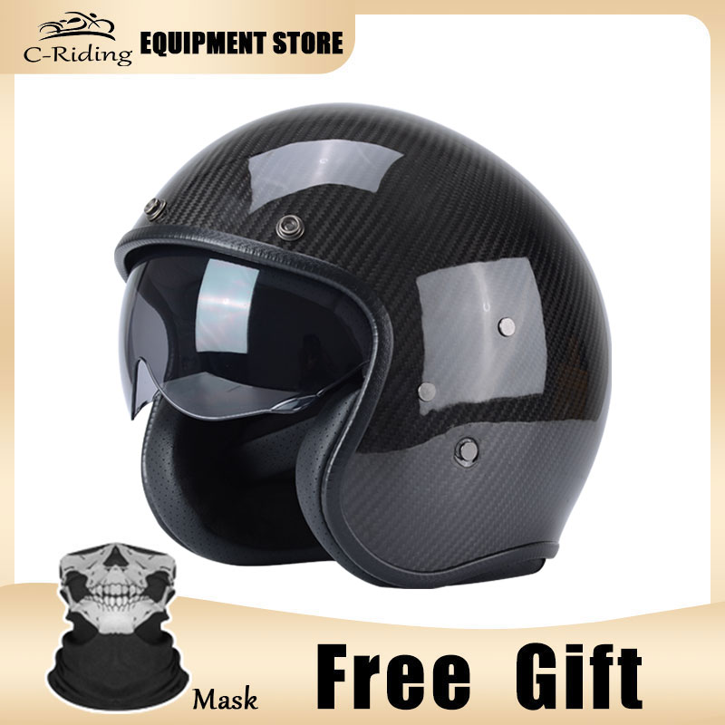 DOT Casco Motociclistico Scooter Per Moto A MetÃ Facciata Casco Moto Capaceti C…