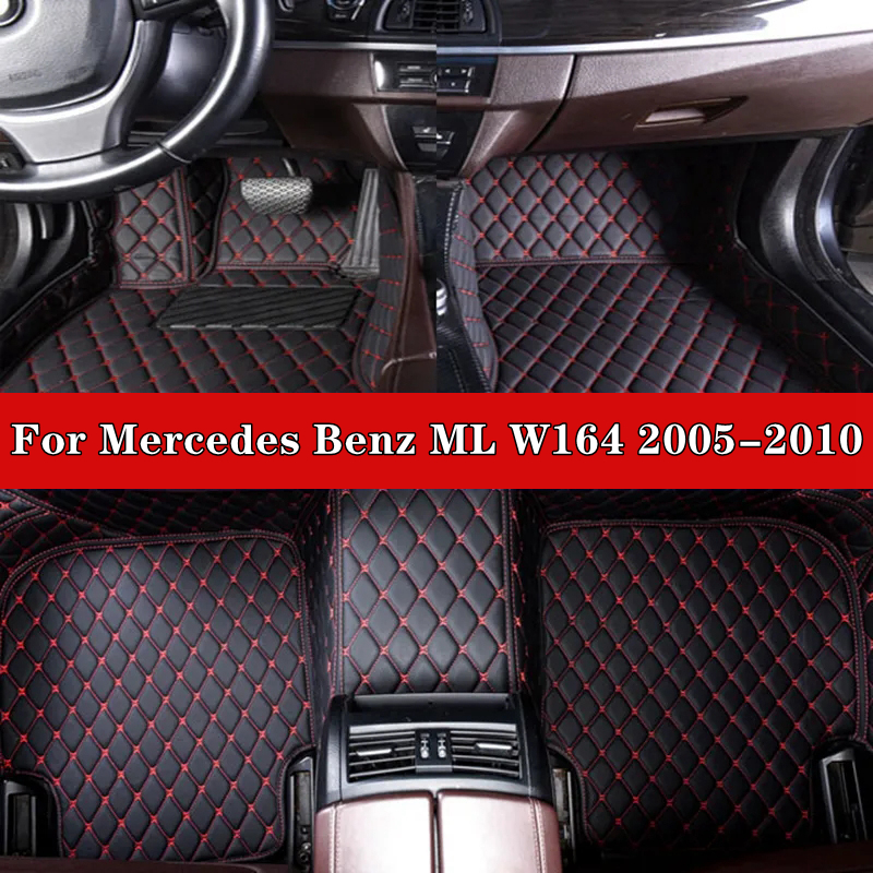 Foot Pads Car Interior Protective Pad Custom Auto Floor Mats Automobile Carpet Cover For Mercedes Benz ML W164 2005-2010