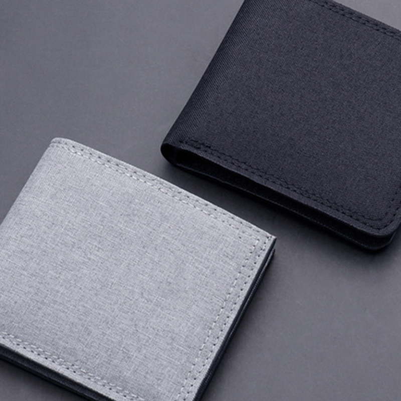 Men's Wallet Coin Purse Short Slim Men's Wallet Credit Card Bi-fold Canvas Wallet Casual Card Holder Small Vintage Coin Pouch