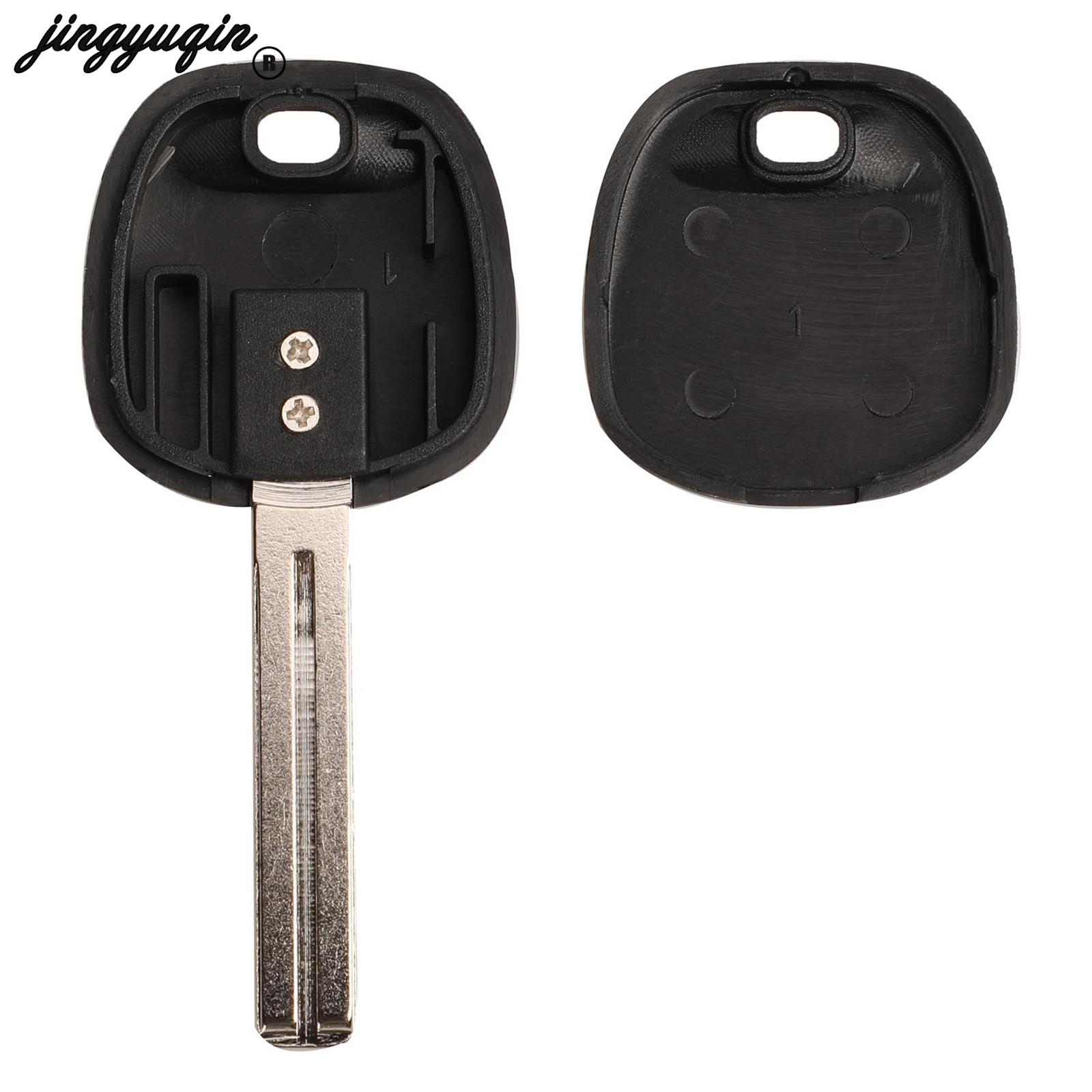 jingyuqin Transponder Blank Key Shell Case For Toyota RAV PRADO COROLLA Camry Reiz Highlander Yaris Corolla TOY Blade 5