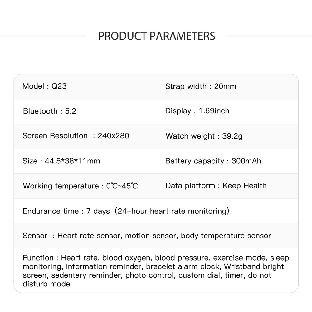 EFFEOKKI Health Smart Watch for Women Girl Health Monitor Heart Rate Tracking Lady Versa Smartwatch for Apple Iphone Xiaomi