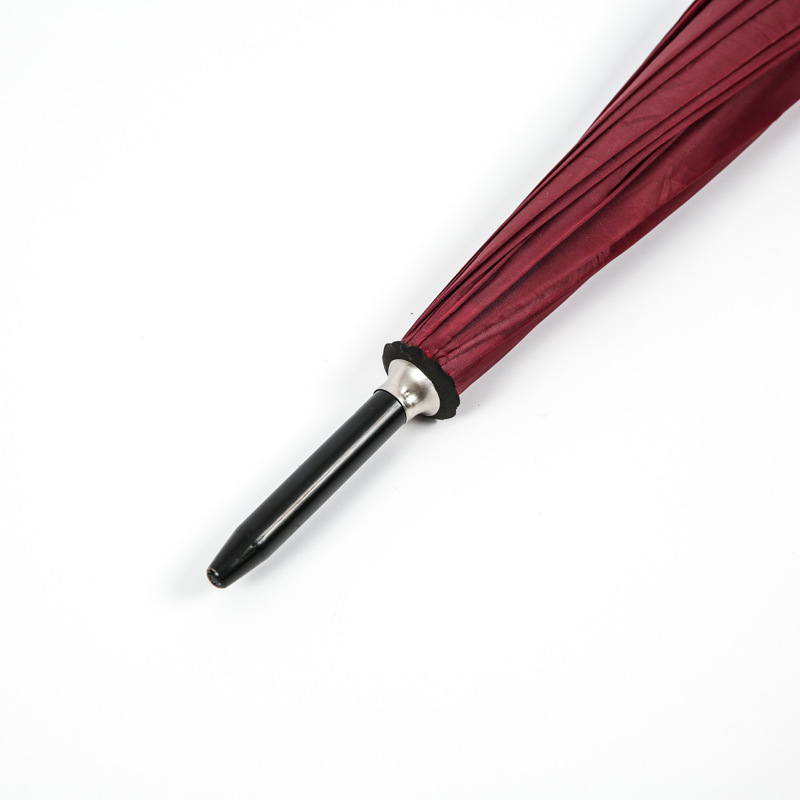 Elegant Straight Pole Umbrella with Premium Wooden Handle - Perfect Blend of Functionality and Fashion for Everyday Carry