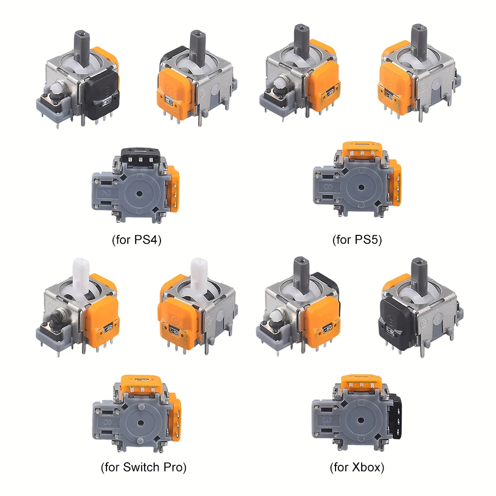 2pcs For PS5 Hall Effect Joystick Module Controller 3D Analog Joystick Sensor Module For PS4/Xbox One/Switch Pro Game Accessorie