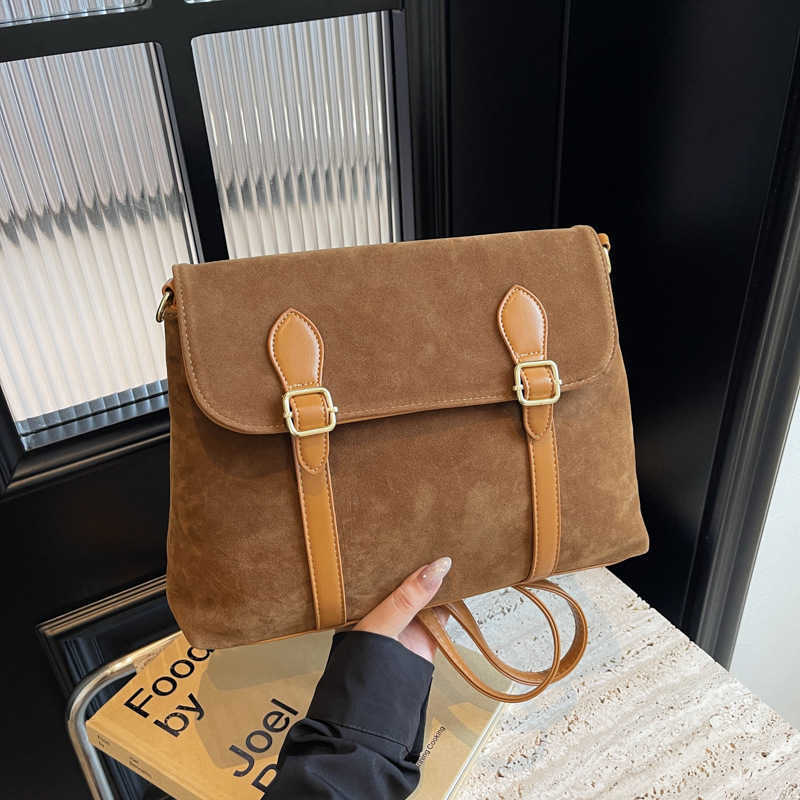 Matte Handbag Autumn And Winter New Korean Version Backpack Large Capacity Single Shoulder Crossbody Messenger Bag