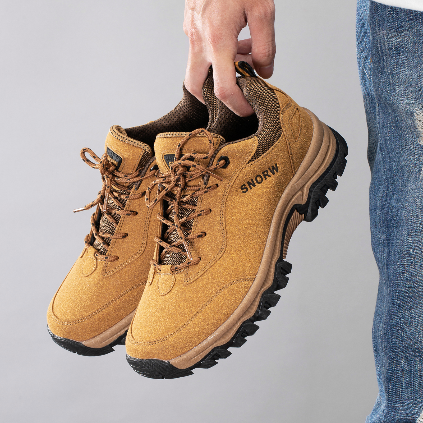 Hiking Shoes For Men Outdoor Mountain Boots Non-Slip Climbing Shoes Trekking Walking Hunting Tactical Sneakers Rubber Boots 428