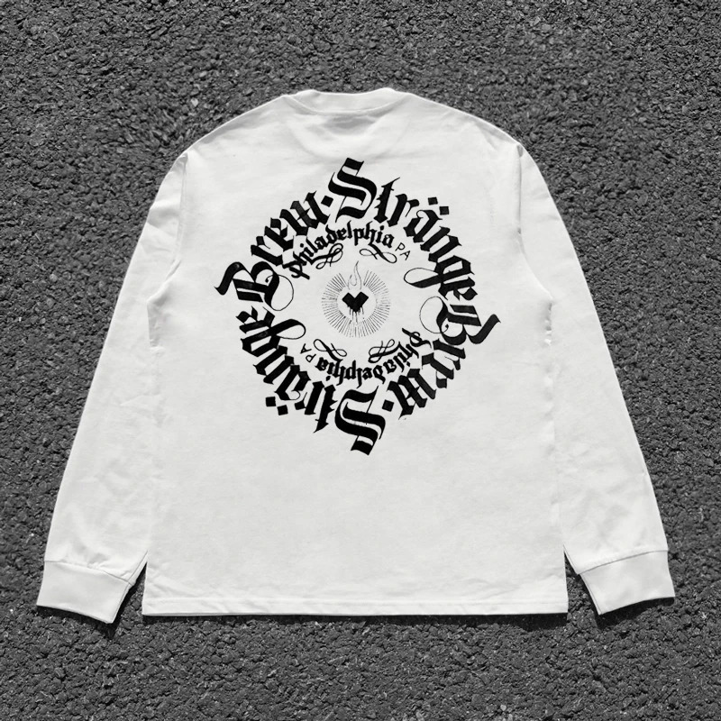 Chicano Graphic Print 100 Cotton T-shirt for Mens Super Large Skateboarding Hip Hop Y2K Clothing Long Sleeve Retro T-shirt Spring and Autumn 241112