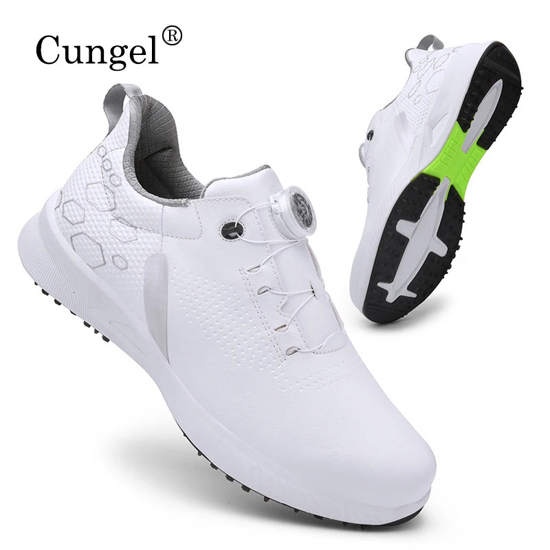 Men Professional Golf Shoes Spikes Sneakers Black White Mens Trainers Big Size for 241112