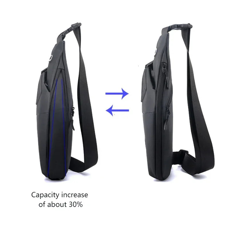 Antitheft Chest Bags Crossbody Bag for Men Messenger Sling Shoulder Mobile Phone Waterproof Bagpack Travel Sports 241111