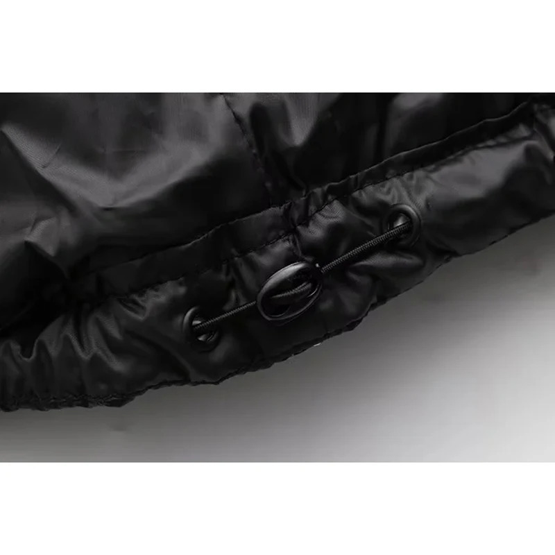 SIYANG 2024 High quality fashionable autumn and winter womens black patchwork cotton jacket thin short 241108