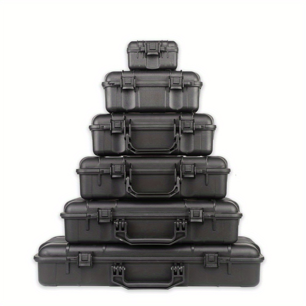 Water-repellent Hard Carry Tool Case Bag Organizer Storage Box,Camera Sealed Shockproof Safety Instrument Toolbox With Sponge