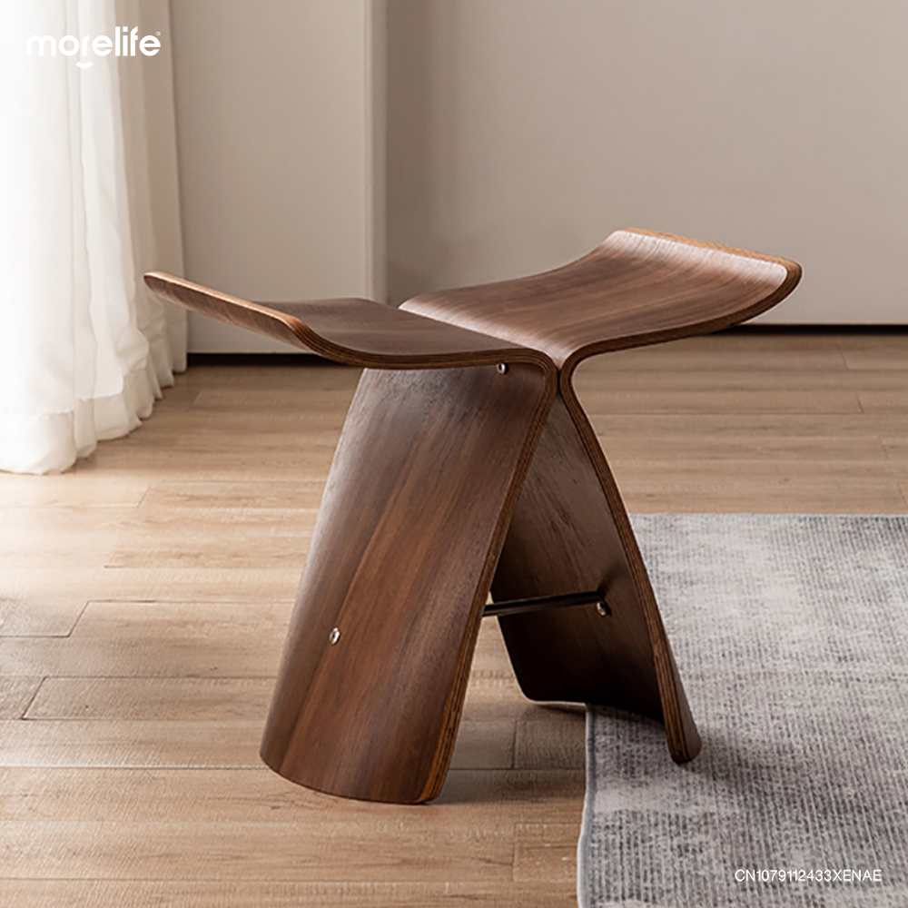Japanese Butterfly Stools Ottomans Creative Living Room Shoe Changing Stool Low Tea Table Designer Nordic Decor Chair Furniture
