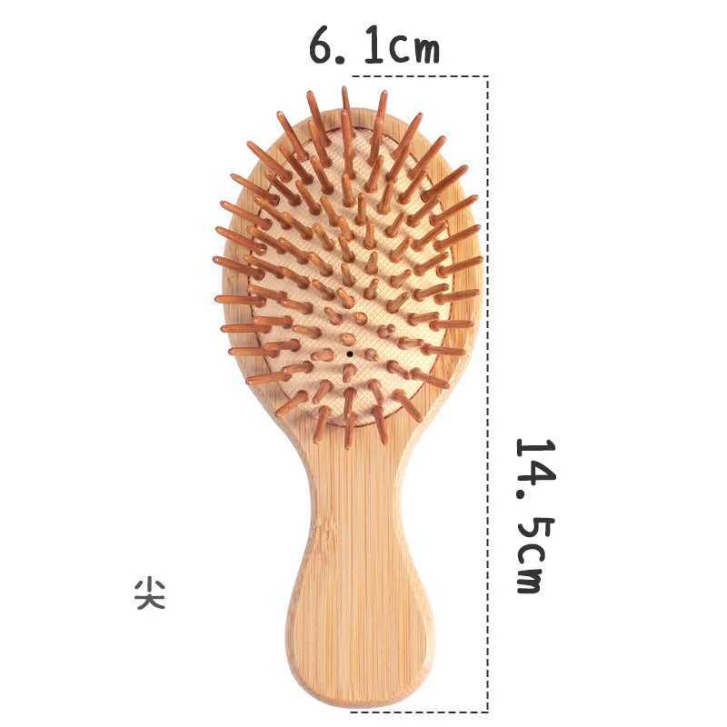 Hair brush womens massage bamboo comb anti-static high-quality hair removal and styling tool hair accessories W241112