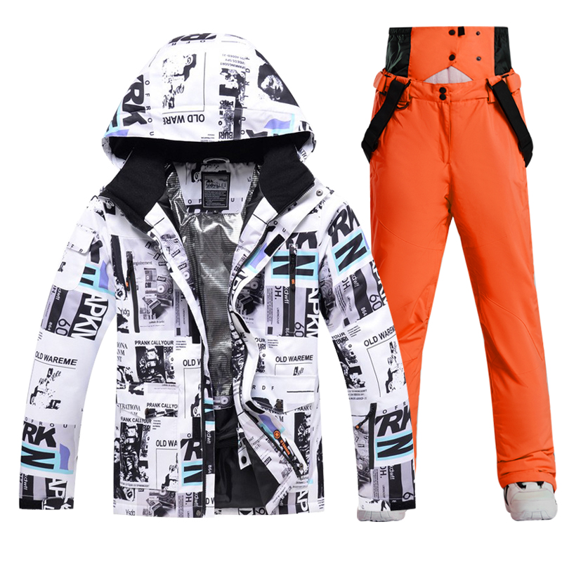 Ski Suit Men And Women Super Warm Thicken Waterproof Windproof Winter Snow Suits Skiing And Snowboarding Jackets + Pants Brands f2538