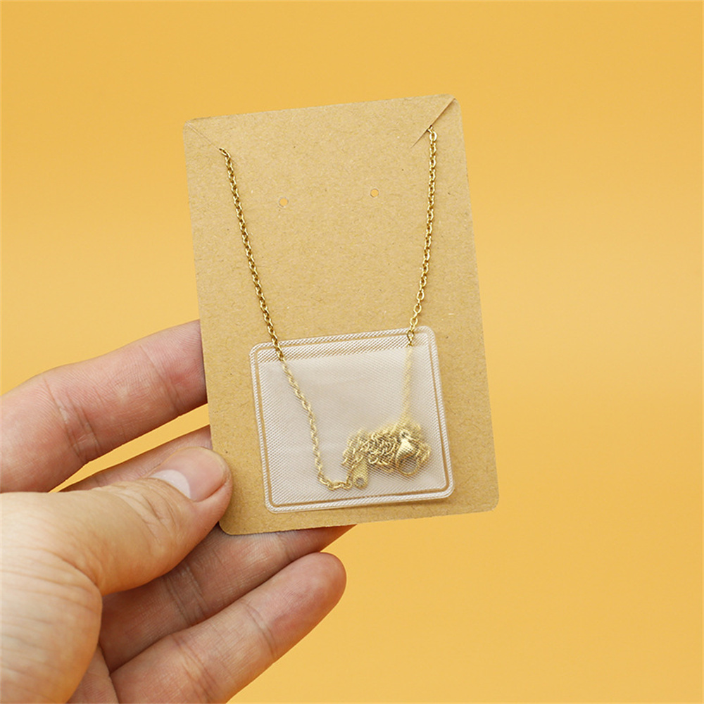 10/50pcs Necklace Chain Adhesive Pouch For Display Cards Pocket Bag Jewelry Small Businesses Selling Packaging Supplies Material 1bbd5 5 49dfe