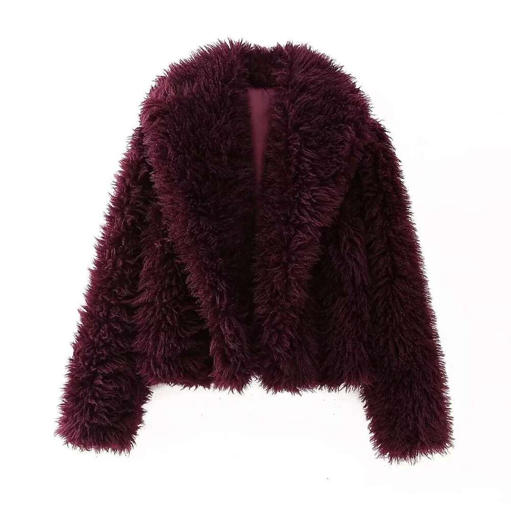 shanshi fur coat women Wind Winter Season New Personalized Collar Imitation Fur Coat