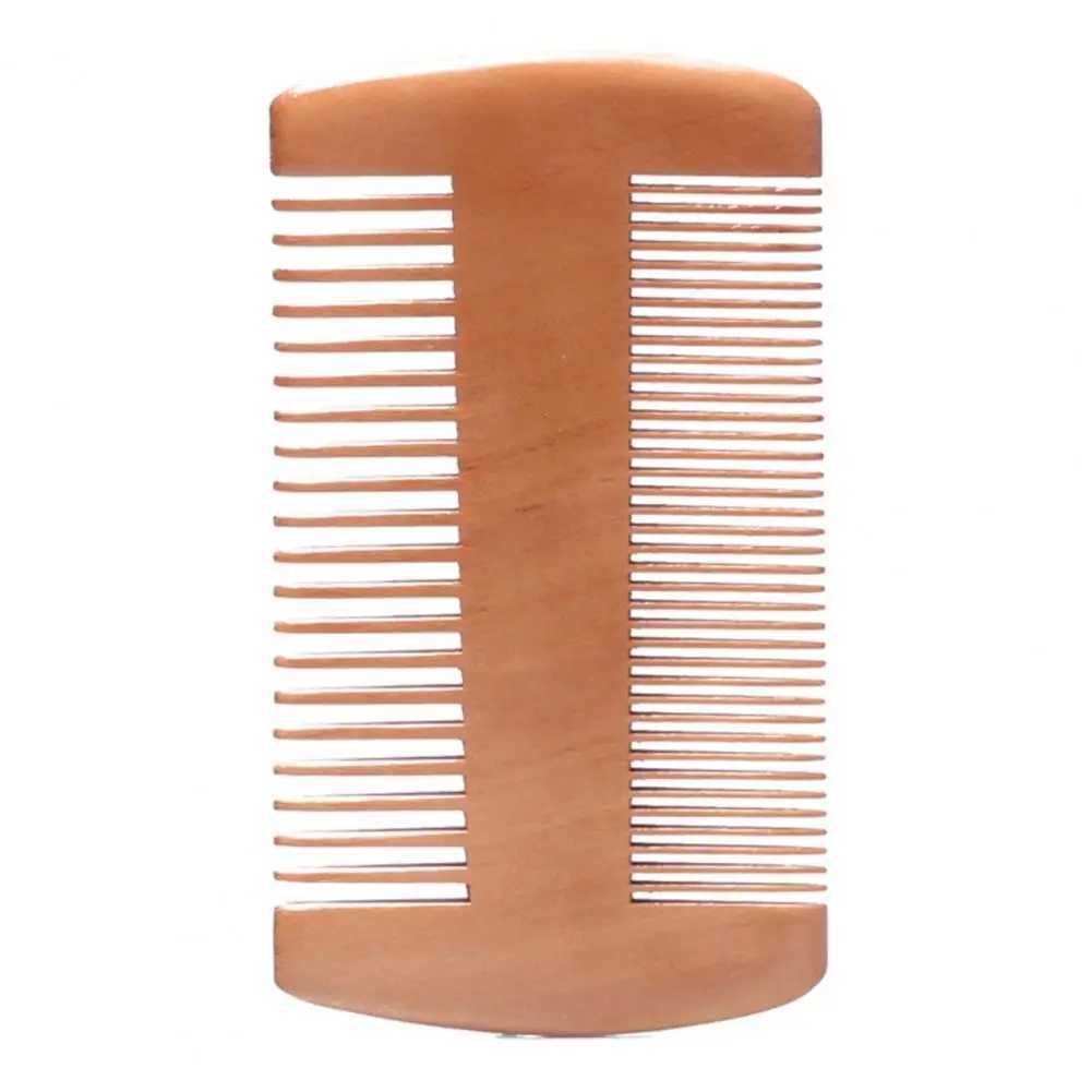 Pocket wooden comb narrow toothed wooden comb no static beard comb hair styling elegant comb double-sided brush W241112