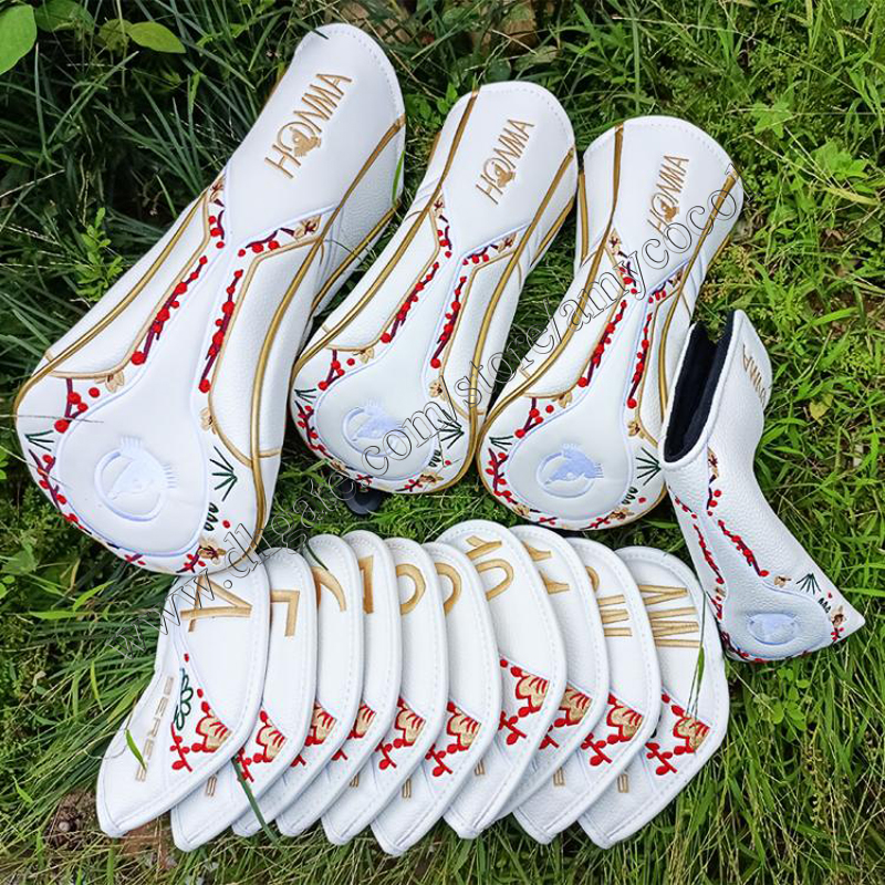 Golf Clubs HONMA S-08 Complete Set of Clubs Women BERES 11.5 Golf Driver wood Irons Putter Girl Golf Set L Flex Graphite Shaft Golf Full Set Free Ship