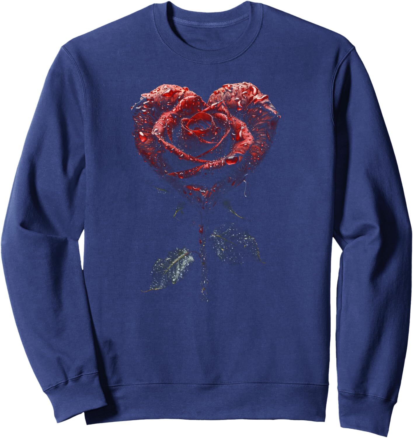Long Sleeve Shirts for Men sweatshirt Grandma Gifts Rose Flower Heart Design Graphic Tees Sweatshirt T shirt Tee Streetwear Casual tops clothes