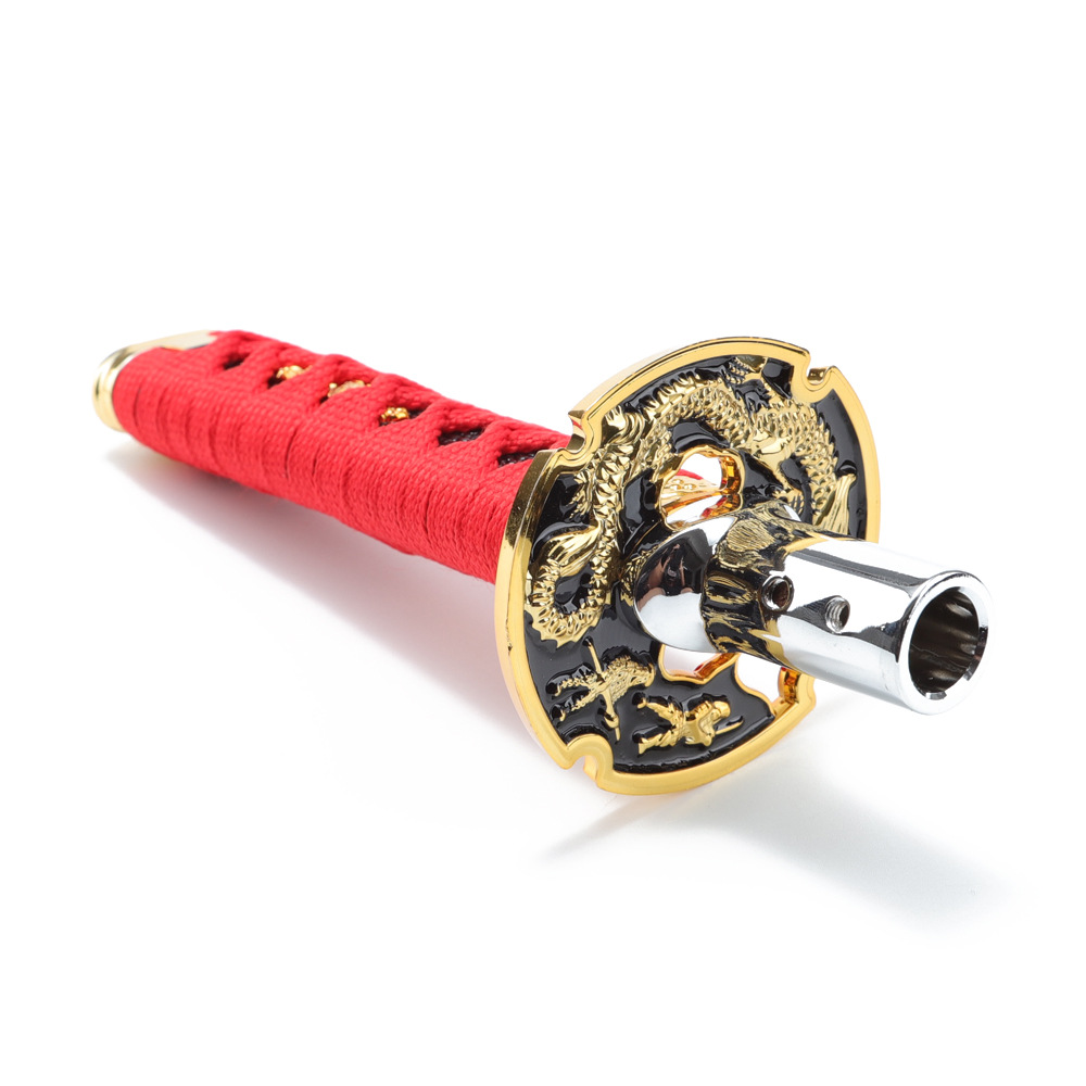 Universal 150MM JDM Style Katana Samurai Sword Shift Knob Shifter With Adapters Gear Shift knob car accessories fd205